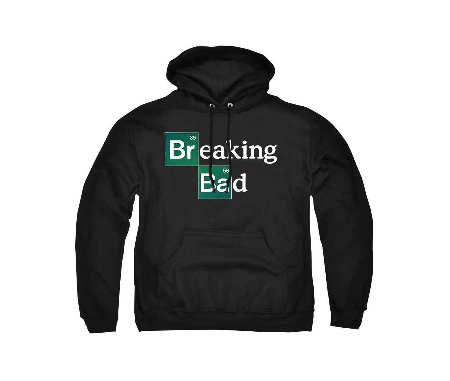 Мужское худи Breaking Bad Logo Graphic Pull-Over Kangaroo Pocket, цвет: Чёрный — фото 1