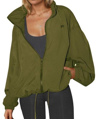 Women's Waterproof Lightweight Windbreaker Jacket