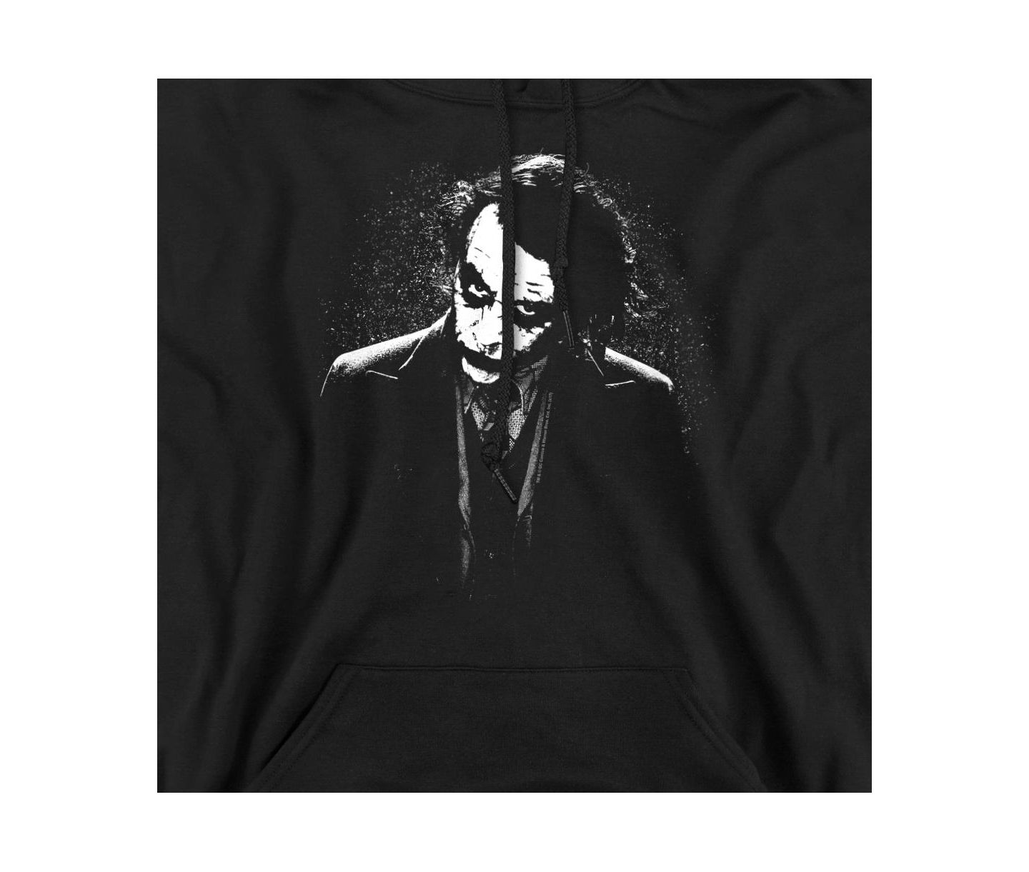 Мужское худи Batman Dark Knight Dark Joker Graphic Pull-Over Cotton-Polyester Blend, цвет: Чёрный — фото 2