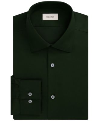 Men's Performance Wrinkle Free Slim-Fit Spread-Collar Dress Shirt