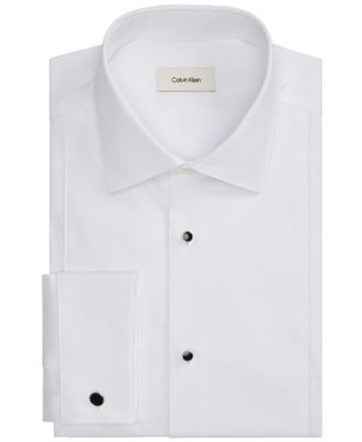 Men's CK Occasion Spread Collar French Cuff Stretch Dress Shirt