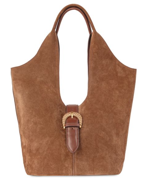 Женская сумка Sam Edelman Lucy Buckle Medium Tote Handbag, цвет: Карамельный