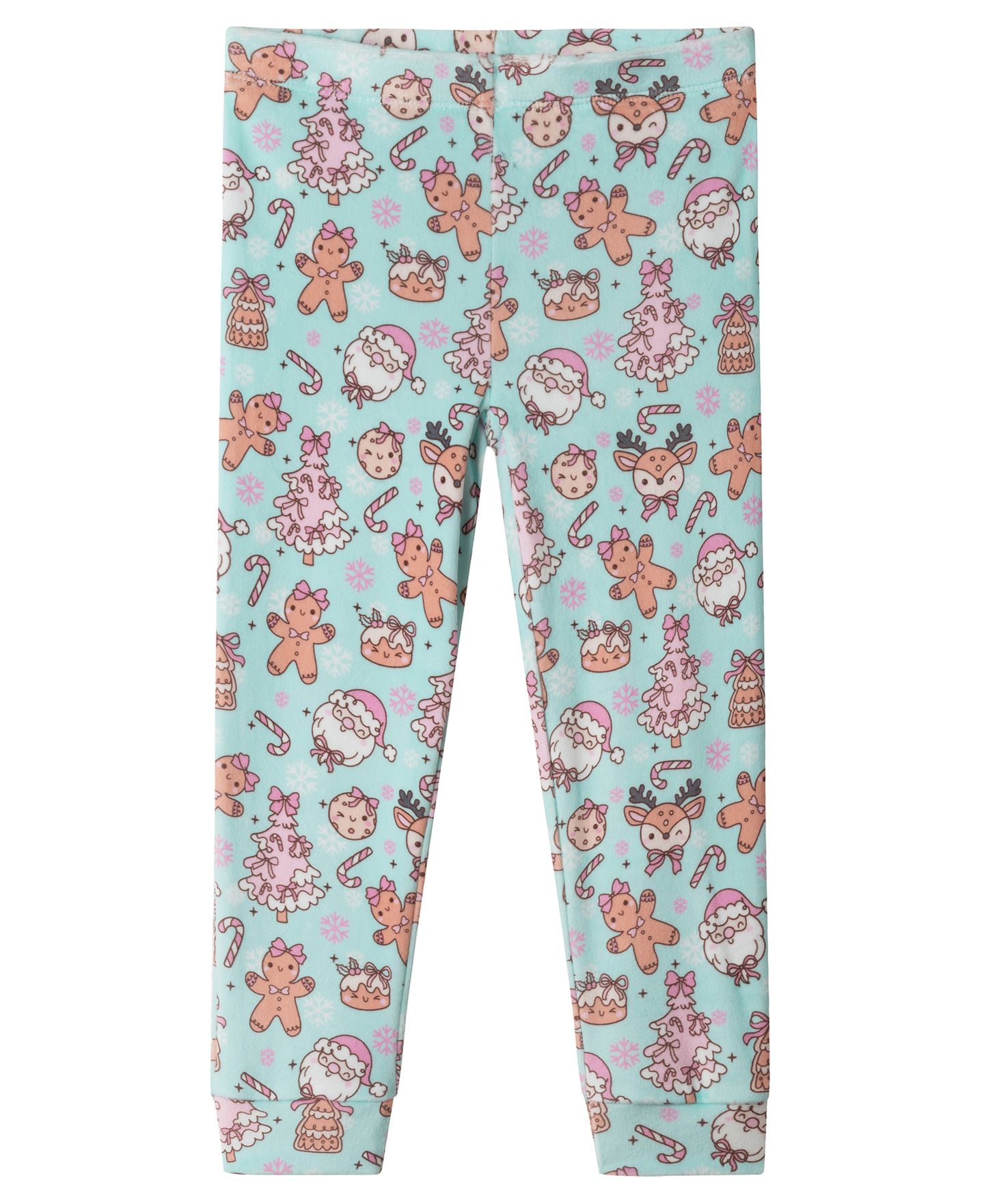 Детские пижамы Andy & Evan Toddler Girls' 2T-4T Ballet and Bows Print Pajama, 2-Piece Set, цвет: Аквамариновый — фото 5