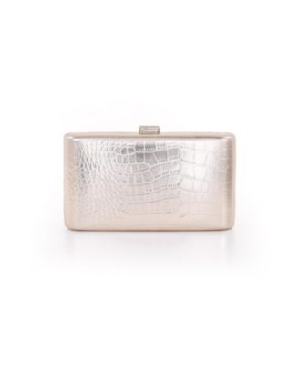 Woman's Lula Croc Embossed Leather Minaudiere