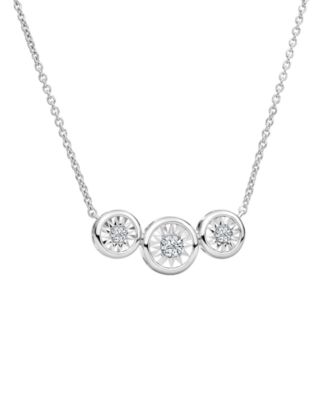 Lab-Grown Diamond Necklace (1/10 ct. t.w.) in Sterling Silver