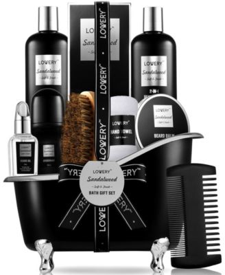 Men's 10-Pc. Sandalwood Self-Care Grooming Gift Set