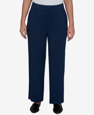 Petite Pull-On Wide-Leg Pants