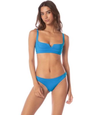 Women's Highlight Adjustable-Straps Reversible Bralette Bikini Top