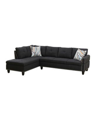 L shape Sectional Sofa Chair with cup holder