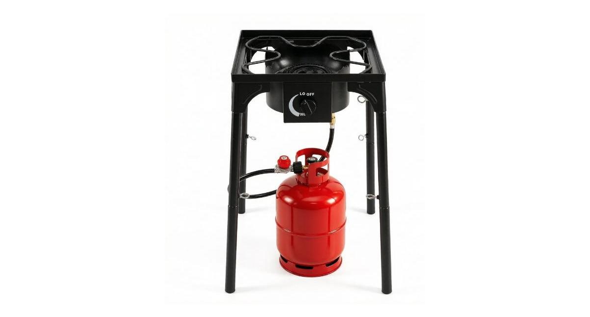 Mountaintop 1 Burner Propane Stove 80000 Btu Adjustable Regulator And Hose Camping Bbq Outdoor Cooking Equipment