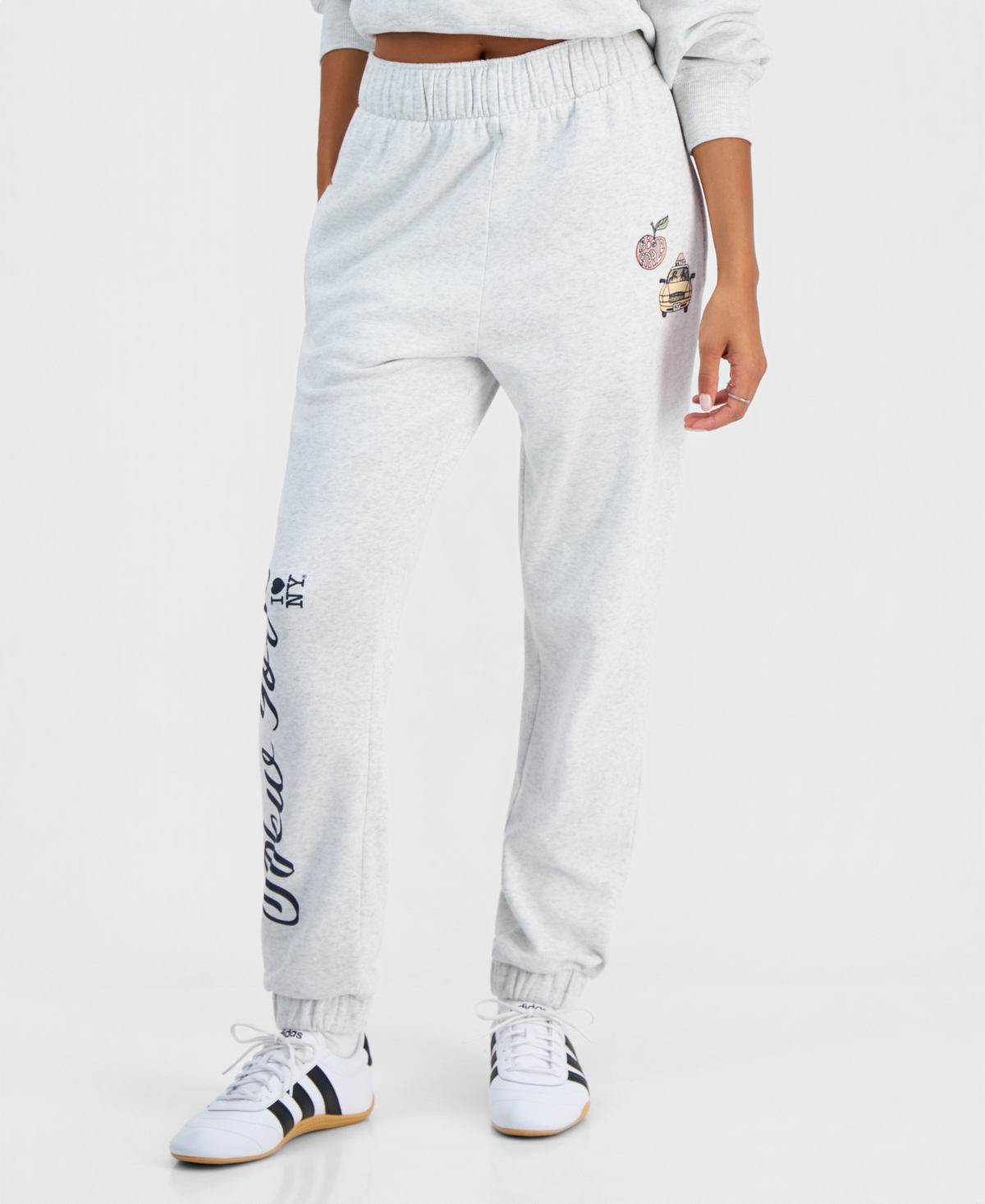 Grayson Threads, The Label Juniors' Nyc Graphic Fleece Jogger Sweatpants