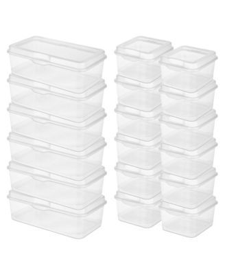 Large Latching Storage Box, 6 Pack, and Small Latching Storage Box, 12 Pack