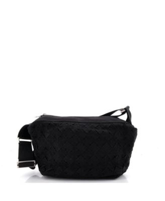 Cassette Zip Crossbody Bag Maxi Intrecciato Webbed Canvas