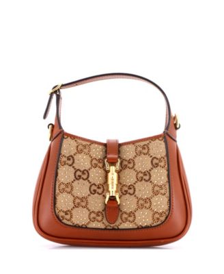 Mini Jackie 1961 Chain Hobo Crystal Embellished GG Canvas