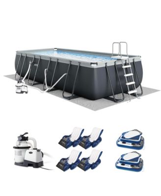 18ft x 9ft x 52in Ultra XTR Frame Pool, Cooler (2 Pack), and Float (4 Pack)