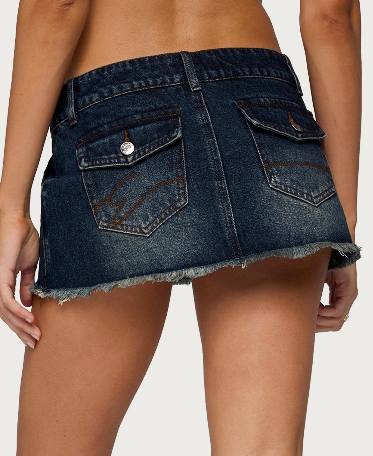 Edikted Women's Adania Denim Mini Skort