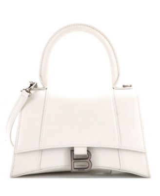 Small Hourglass Top Handle Bag Leather