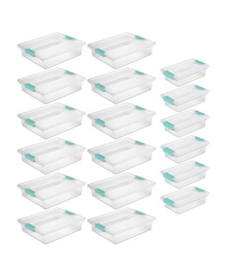 Large Clip Storage Box, 12 Pack, and Small Clip Storage Box, 6 Pack