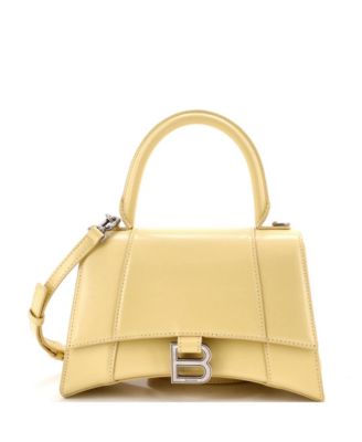 Small Hourglass Top Handle Bag Leather