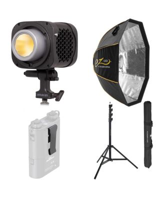 Halo 300x Bi-Color COB LED Light, w/Reflector Softbox  Stand