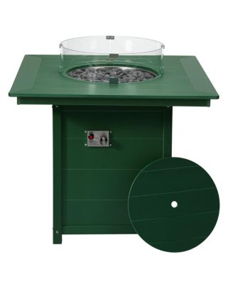 42" Modern Outdoor Patio Gas Propane Square Fire Pit Table
