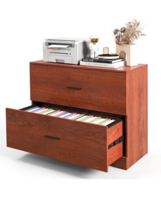 2-Drawer Lateral File Cabinet with Adjustable Bars for Home and Office