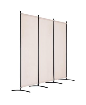 Folding Room Divider 3 Panel Privacy Screen, Freestanding Partition for Bedroom Study Office