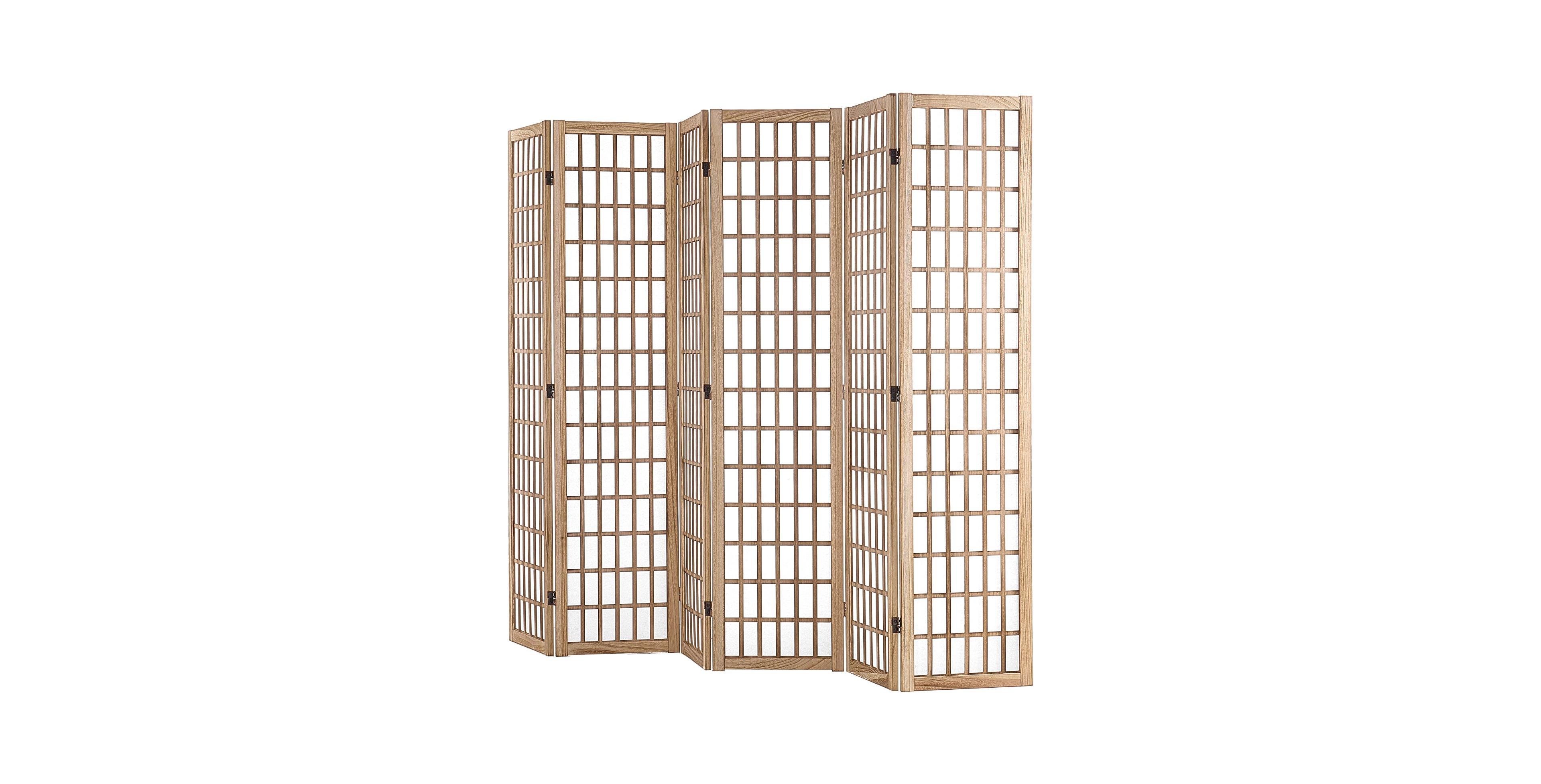 Slickblue Folding 6 Panel Privacy Room Divider Screen, Portable Indoor Partition for Living Room Bedroom