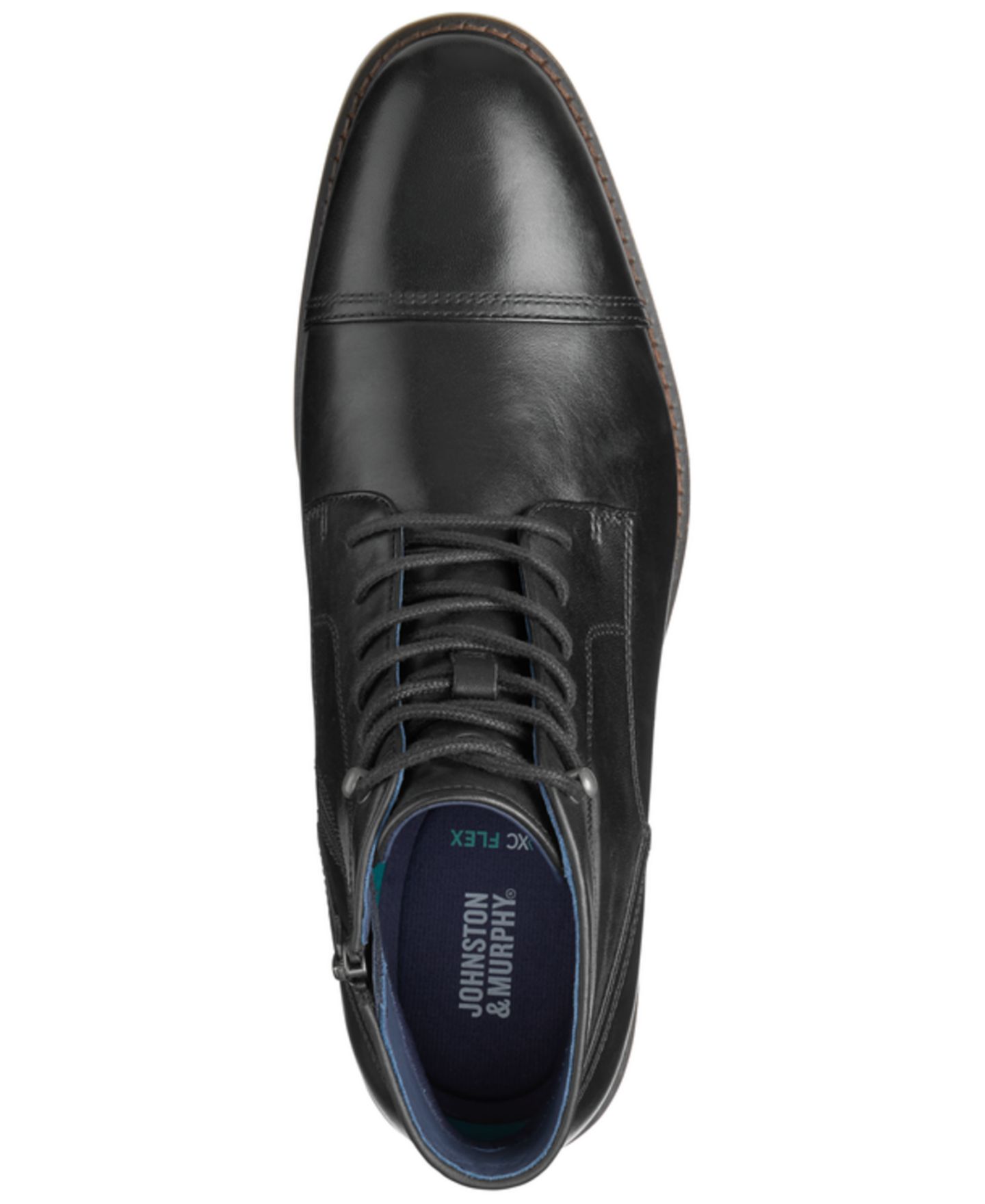 Мужские ботинки Johnston & Murphy Daylen Cap-Toe Dress Boots, цвет: Чёрный — фото 4
