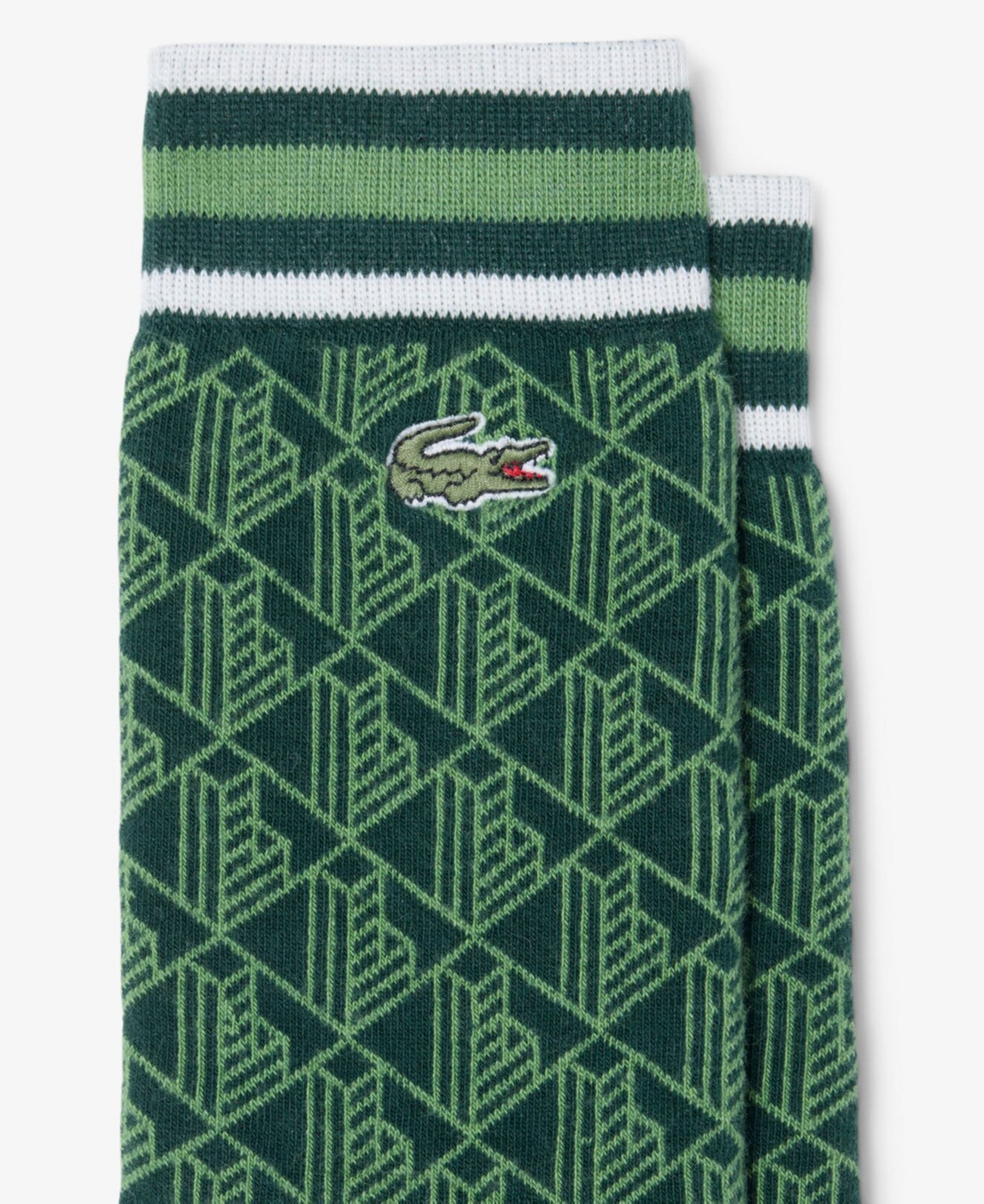 Lacoste Men's Ribbed Crew Socks, 2-Pack