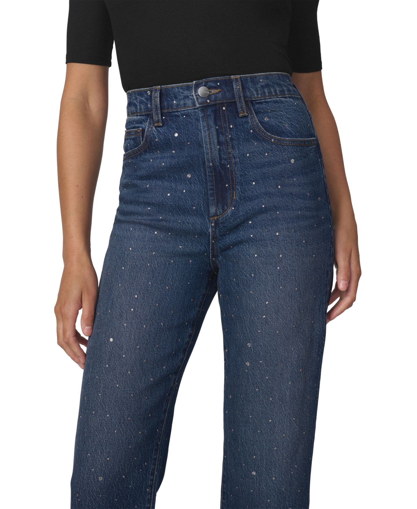 Женские укороченные прямые джинсы Joe's Jeans Margot с высокой талией, цвет: Серо-бежевый — фото 6
