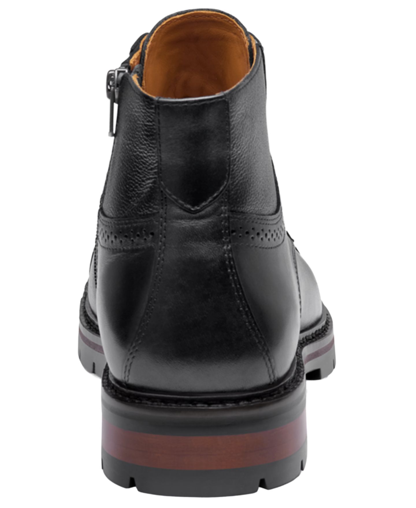Мужские ботинки Johnston & Murphy Keegan Round-Toe Inside Zipper, цвет: Чёрный — фото 3