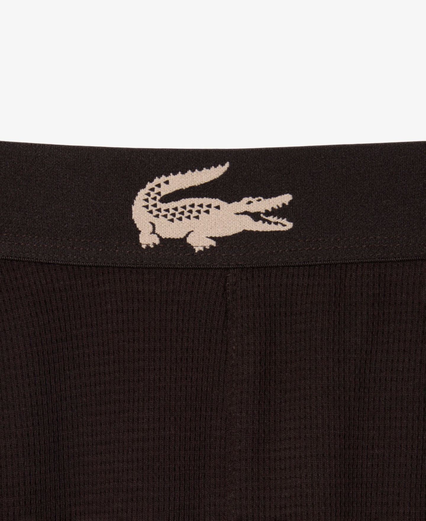 Пижамные брюки Straight-Fit для мужчин, вафельная ткань — Lacoste, цвет: Buffalo — фото 2
