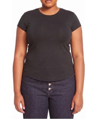Plus Size Ashley Cap Sleeve Tee