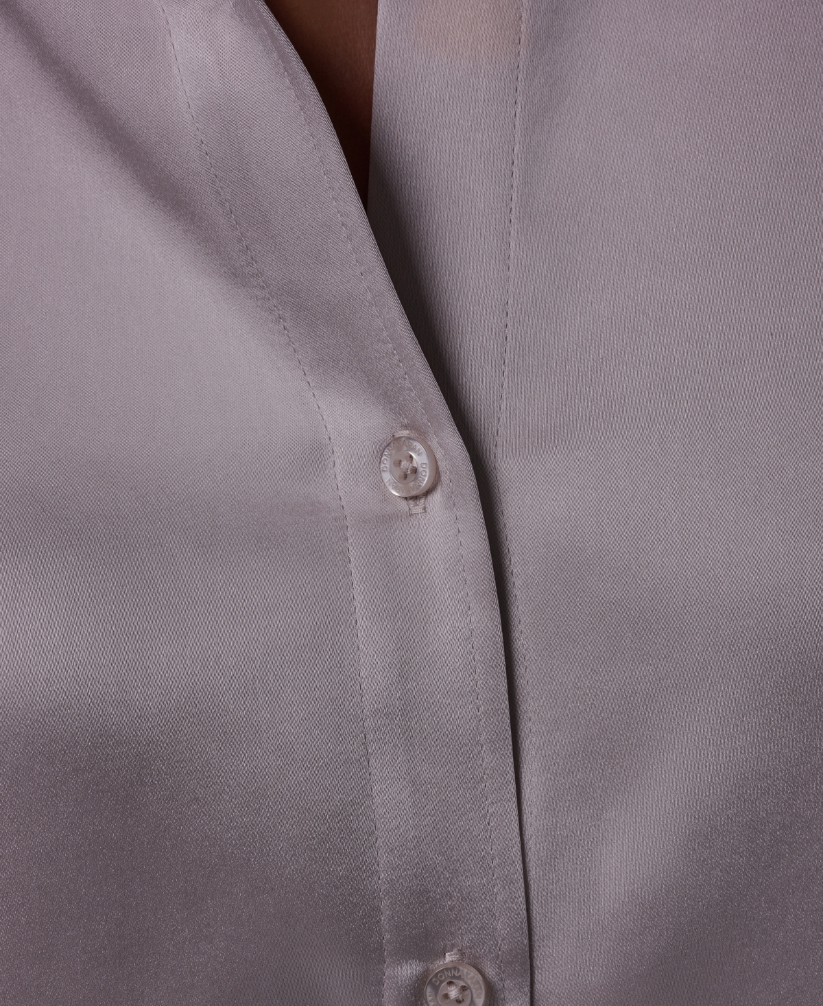 Donna Karan Weekend Women's Satin Long-Sleeve Button-Down Blouse
