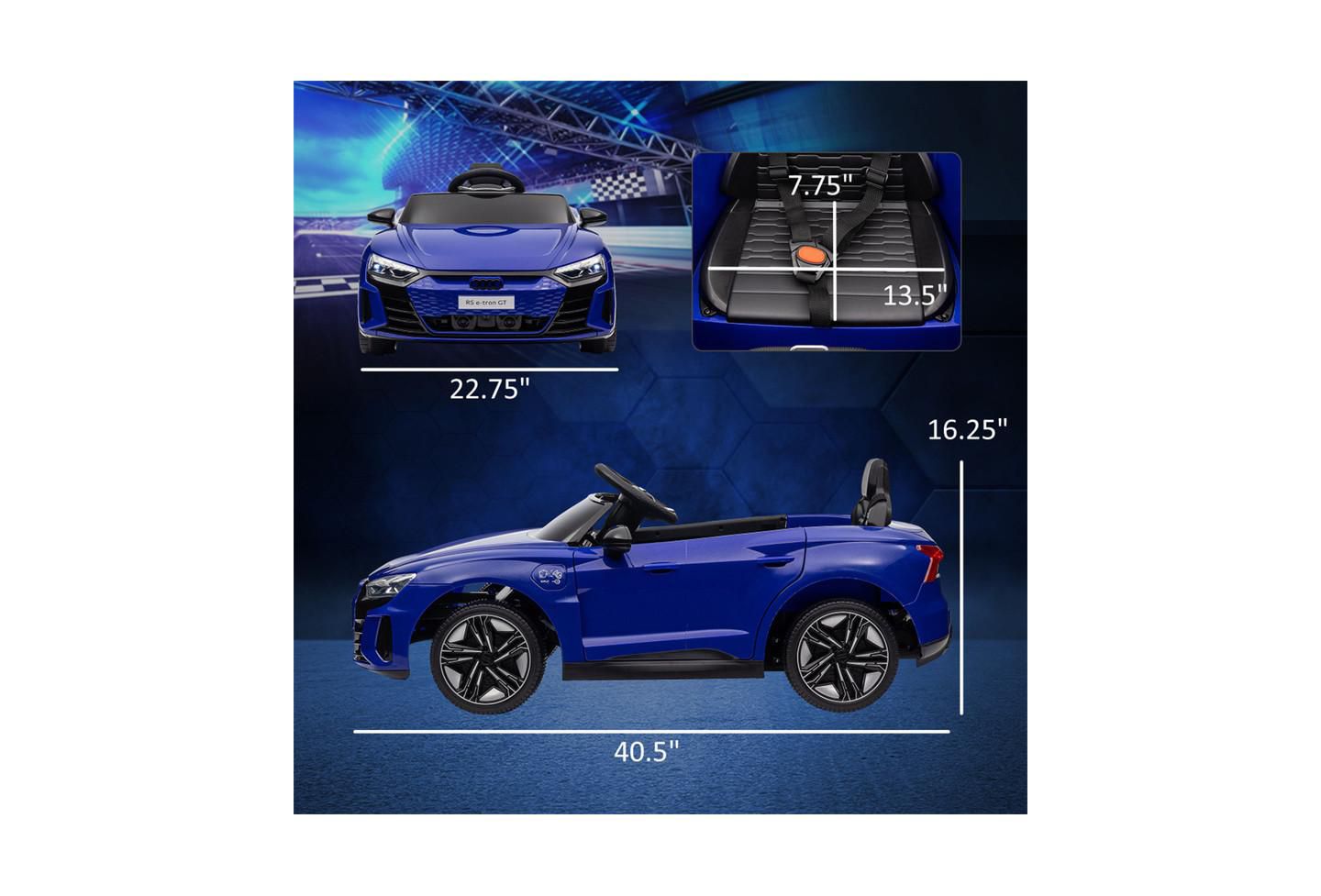 Детская игрушка YOBTOP Kids Ride on Car 12V Remote Control, 55 lbs, Ages 3-4, цвет: Синий — фото 3