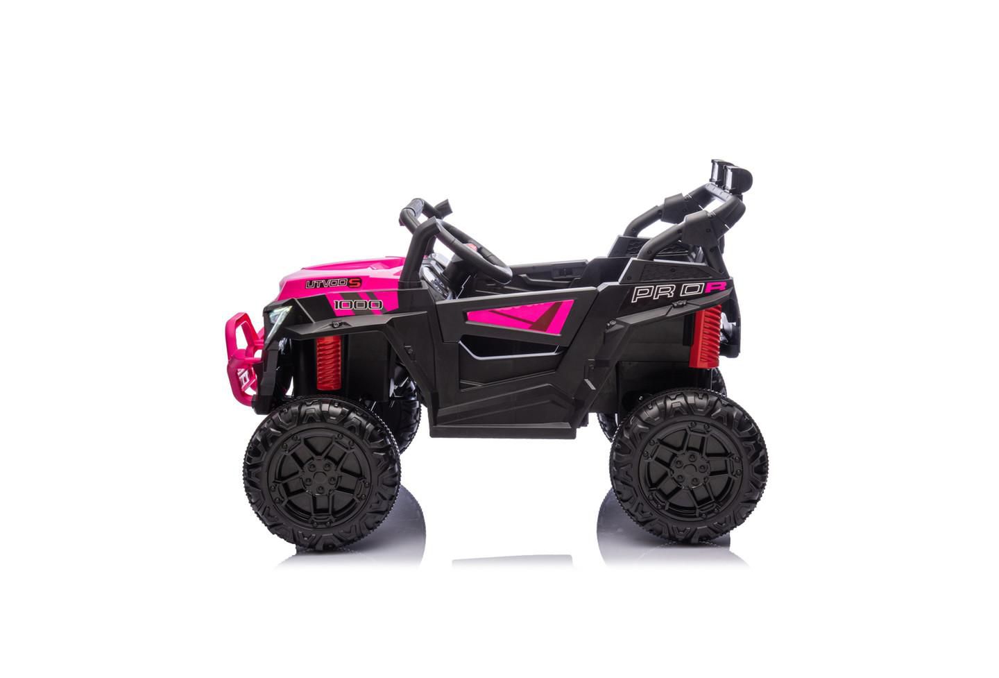 Детская игрушка YOBTOP 24V 400W Kids Ride On Electric UTV with Remote Control, Ages 3+, цвет: Розовый — фото 7