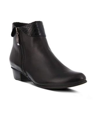 Women's Stockholm Low-Shaft Bootie with Side Zipper Closure