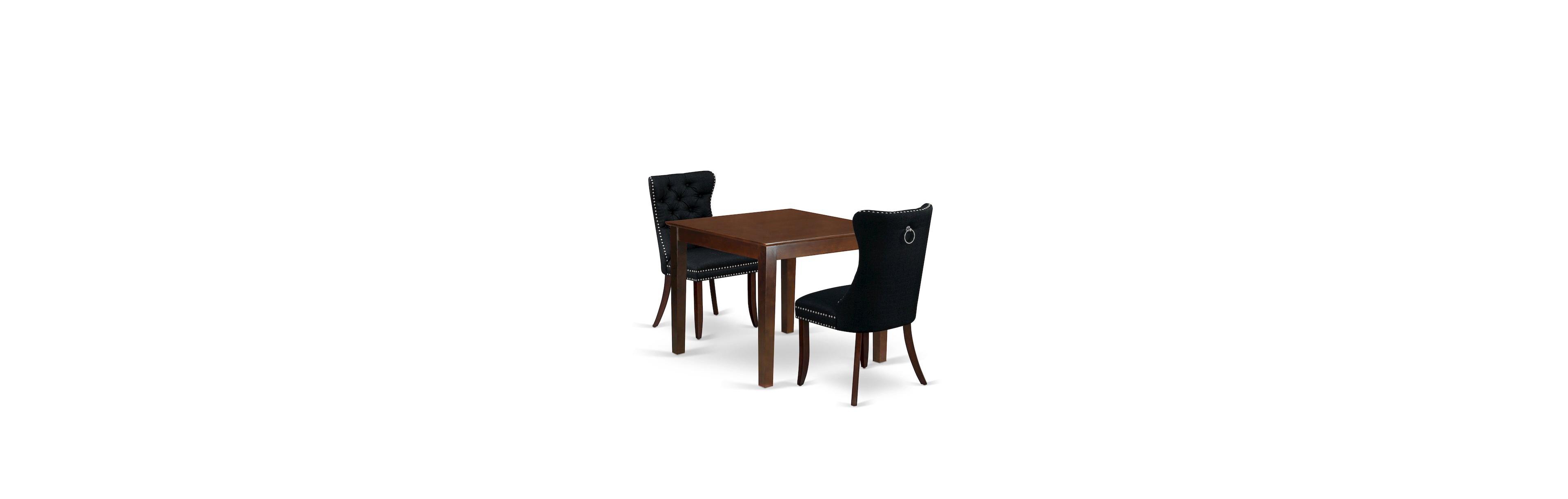 East West Furniture 3 Piece Dining Room Table Set