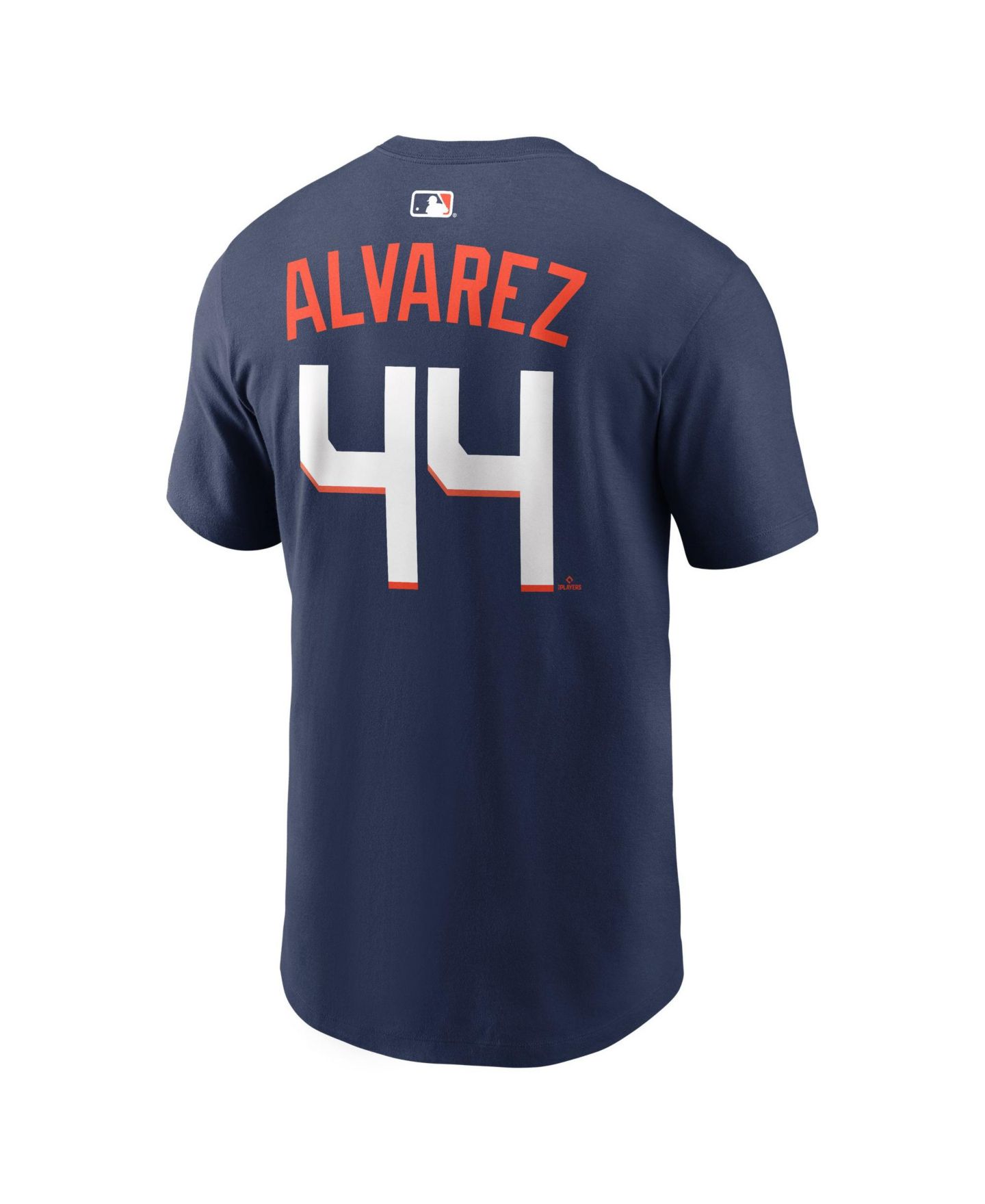 Мужская футболка Nike Yordan Alvarez Navy Houston Astros City Connect Name Number — фото 2