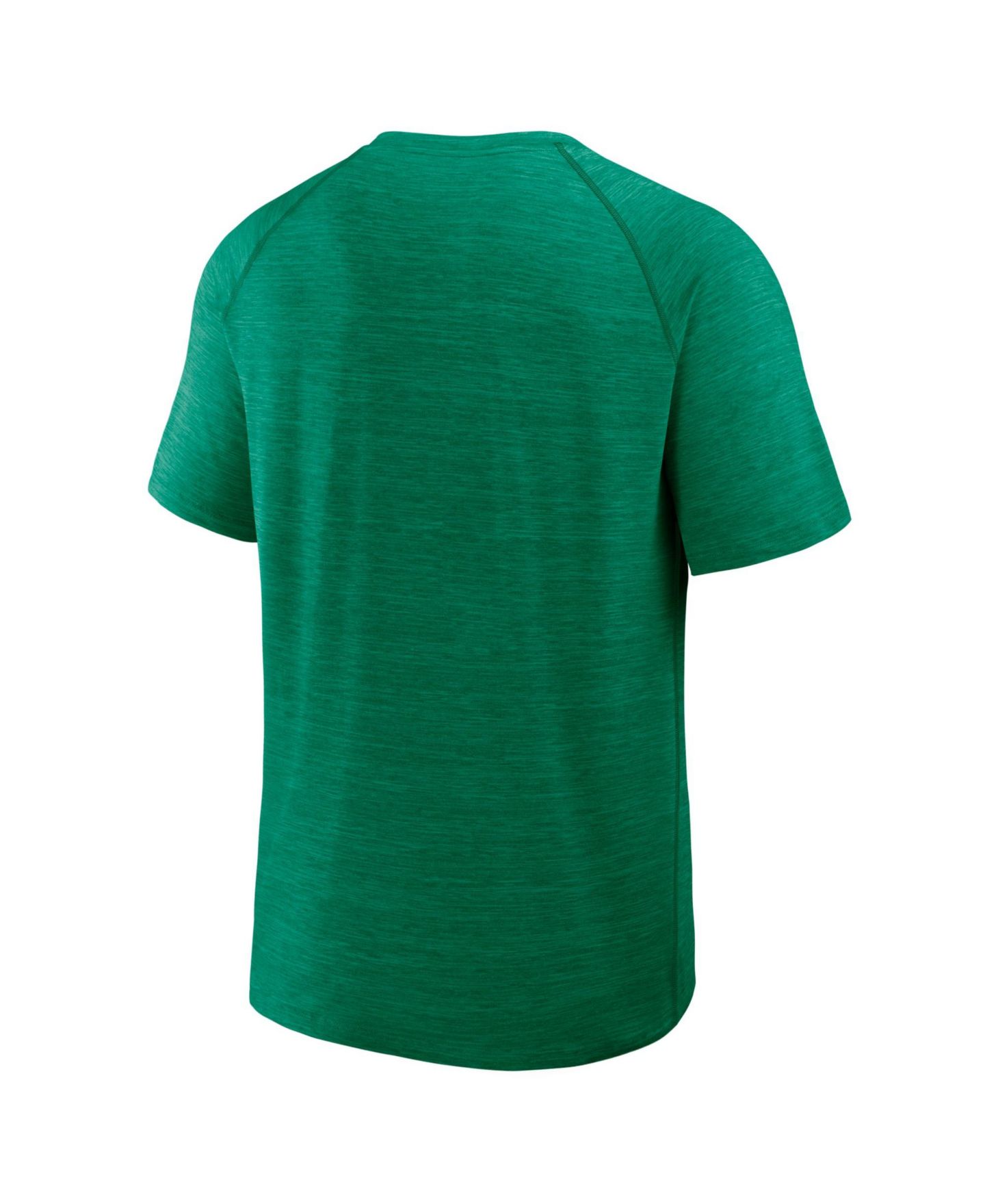Мужская футболка Fanatics Heather Kelly Green Dallas Stars Breakaway Clutch Raglan — фото 2