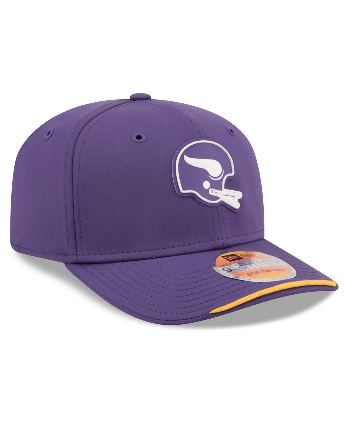 Мужская кепка New Era Purple Minnesota Vikings 2026 Sideline Throwback 9SEVENTY Adjustable Hat — фото 4
