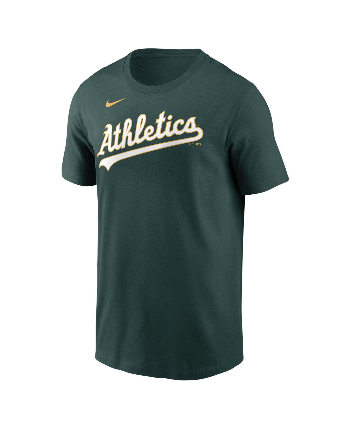 Мужская футболка Nike Brent Rooker Green Athletics Name Number — фото 3