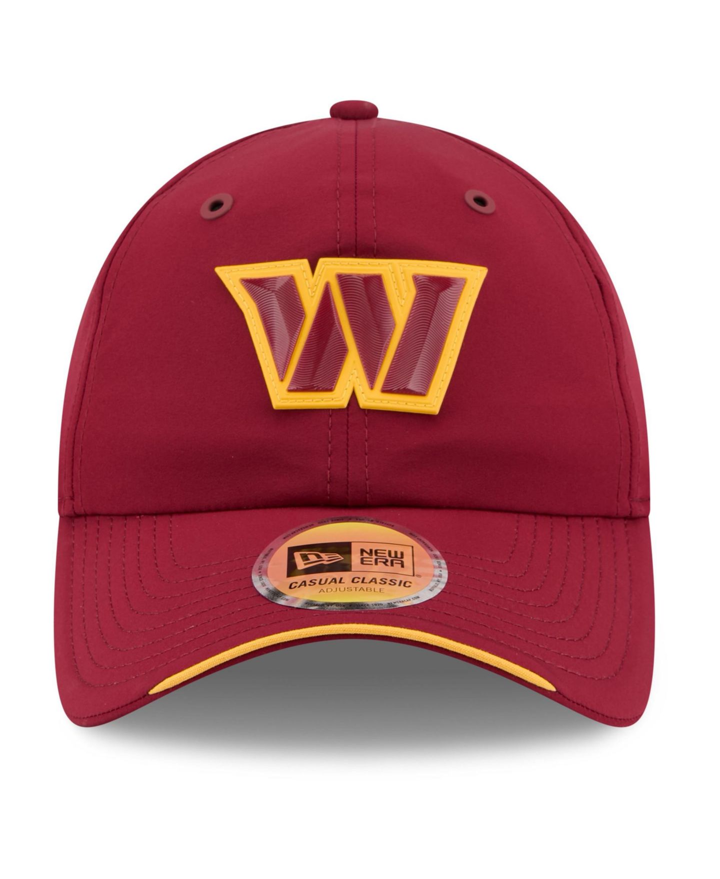 Мужская кепка New Era Burgundy Washington Commanders 2026 Sideline Casual Classic Adjustable Hat — фото 5