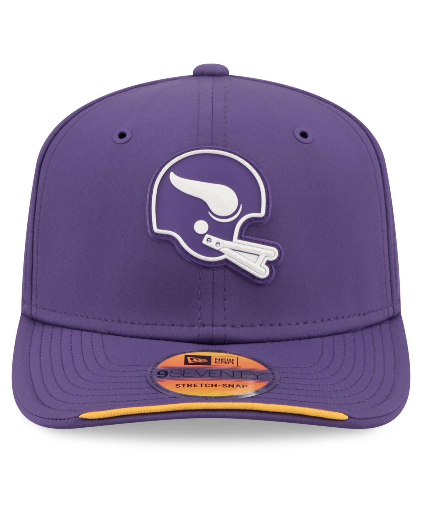 Мужская кепка New Era Purple Minnesota Vikings 2026 Sideline Throwback 9SEVENTY Adjustable Hat — фото 5