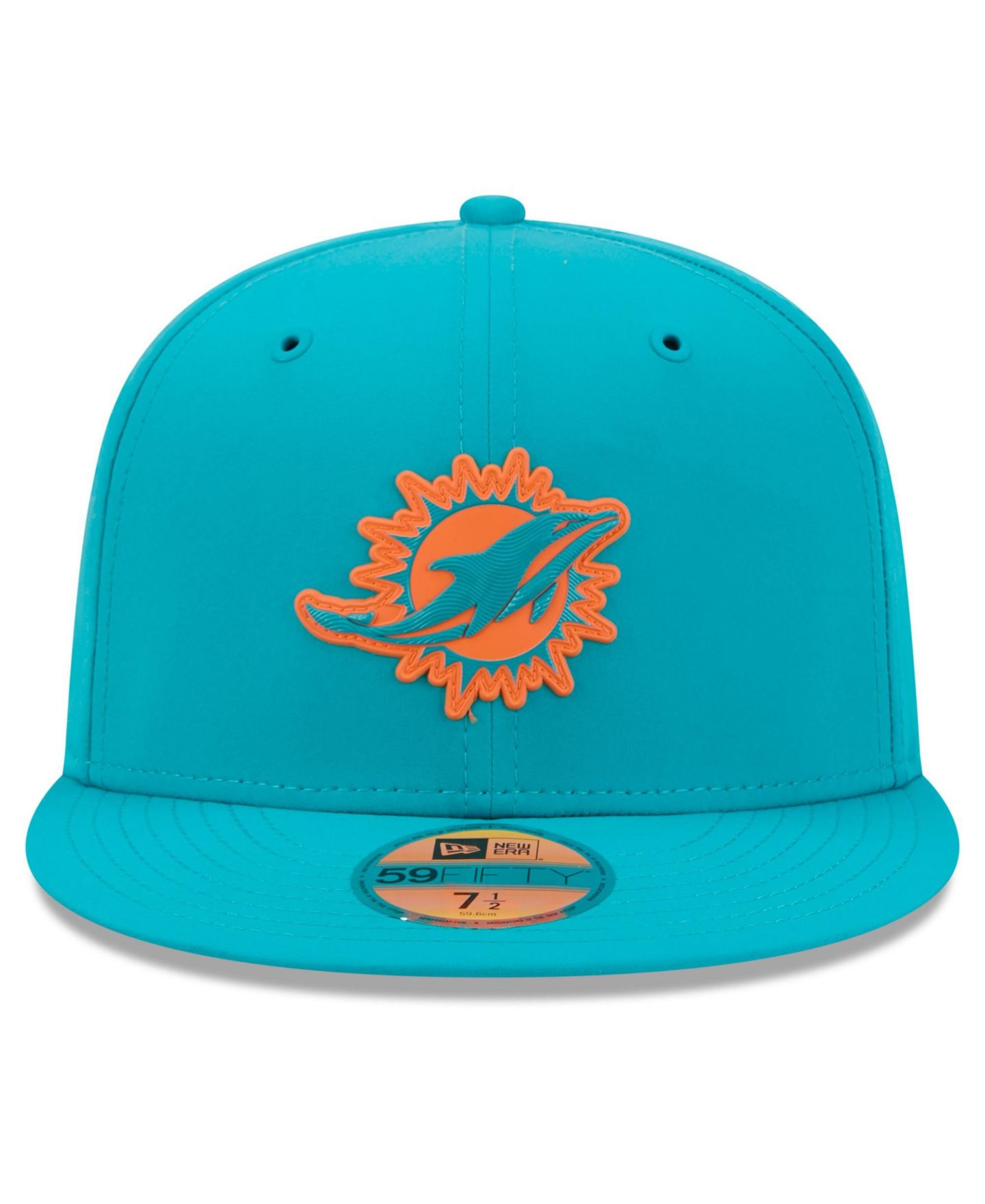Мужская кепка New Era Aqua Miami Dolphins 2026 Sideline 59FIFTY Fitted Hat — фото 5