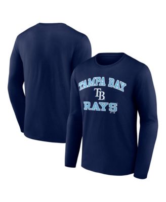 Men's Navy Tampa Bay Rays Heart Soul Long Sleeve T-Shirt