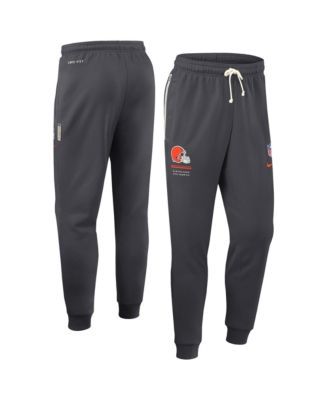 Men's Charcoal Cleveland Browns Sideline Standard Issue Touchback Kick Dri-FIT Taper Pants