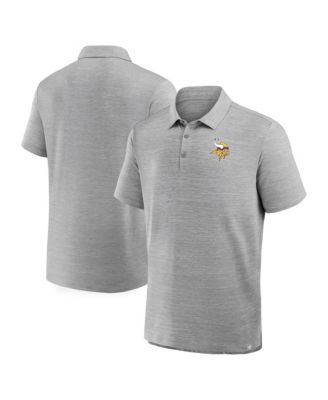 Men's Heather Gray Minnesota Vikings Clutch Polo Shirt