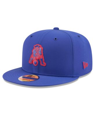 Men's Royal New England Patriots 2026 Sideline Throwback 9FIFTY Snapback Hat